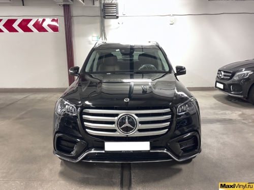 Оклейка передней части Mercedes-Benz GLS полиуретановой пленкой